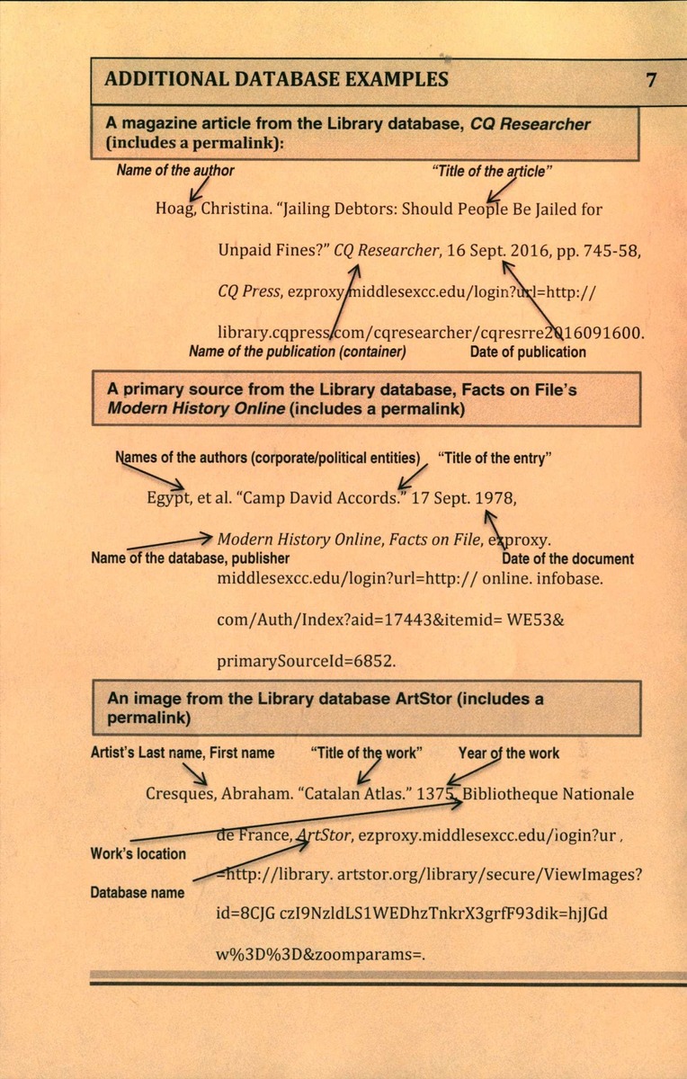 Citing Your Sources - MLA Format - Page 8
